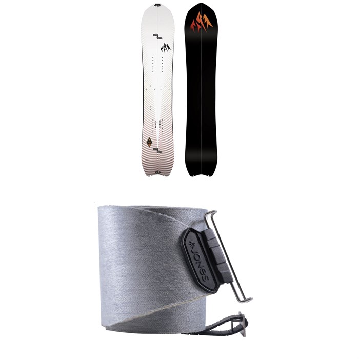 Jones - Stratos Splitboard + Nomad Pro Universal Tail Clip Splitboard Skins 2024