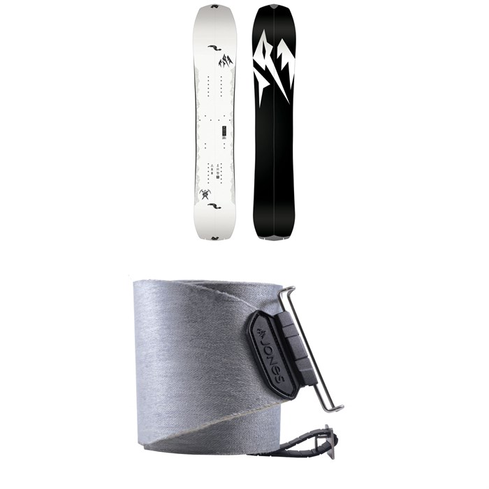 Jones - Ultralight Solution Splitboard + Nomad Pro Quick Tension Tail Clip Splitboard Skins 2025