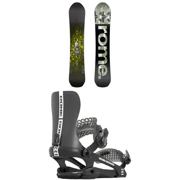 Rome - Freaker Snowboard + 390 Boss Snowboard Bindings 2024