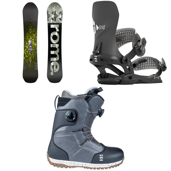 Rome - Freaker Snowboard + Vice Snowboard Bindings + Bodega Boa Snowboard Boots 2024