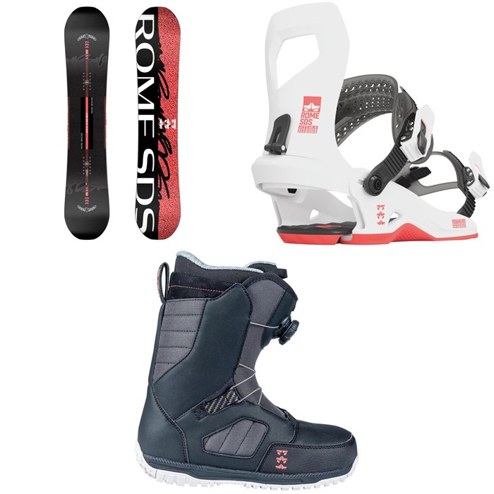 Rome - Heist Snowboard + Hydra Snowboard Bindings + Stomp Boa Snowboard Boots - Women's 2024