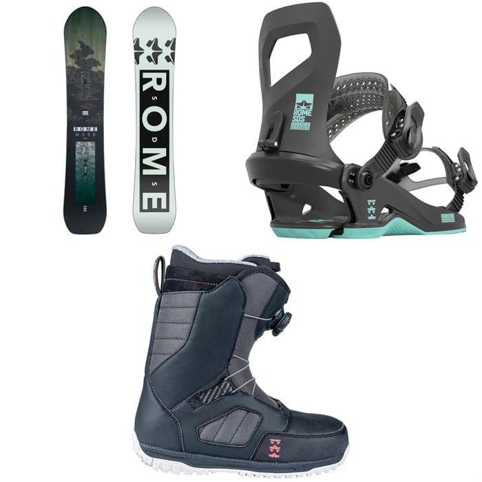 Rome - Muse Snowboard + Hydra Snowboard Bindings + Stomp Boa Snowboard Boots - Women's 2024