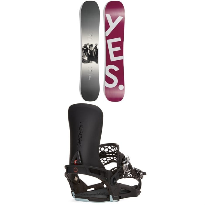 Yes. - All-In Snowboard + Season Universal Snowboard Bindings 2024