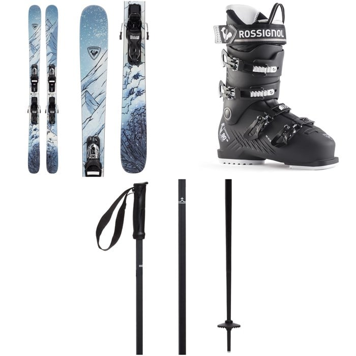 Rossignol - Black Ops 92 Skis + Xpress 11 GW Bindings + Hi-Speed 80 HV Ski Boots + evo Merge Ski Poles 2024