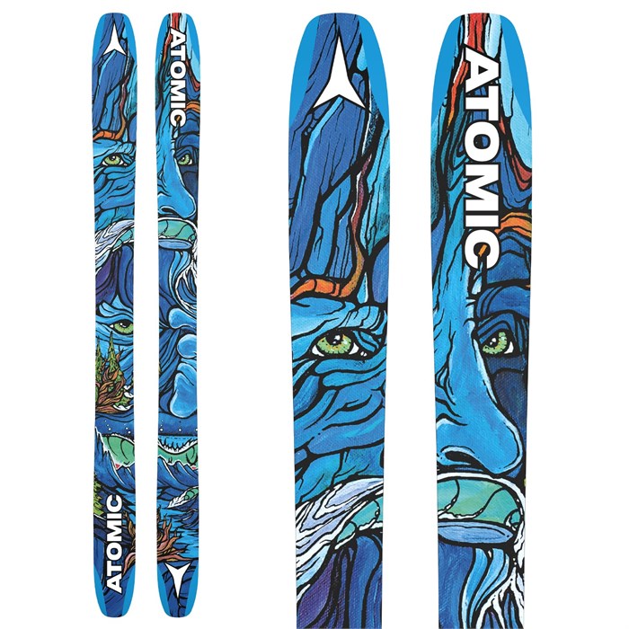 Atomic Bent 110 Skis + Salomon Strive 14 GW Ski Bindings 2024