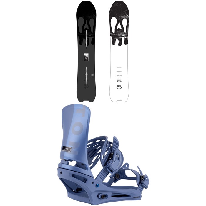Burton - Skeleton Key Snowboard + Cartel Snowboard Bindings 2024