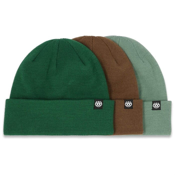 686 - 686 Standard Roll Up 3-Pack Beanie