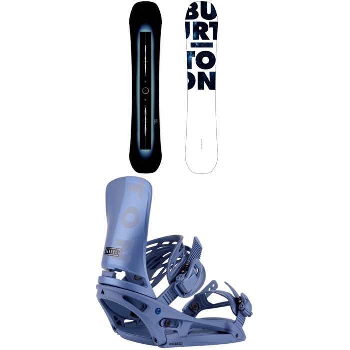 Burton - Custom X Flying V Snowboard + Cartel EST Snowboard Bindings
