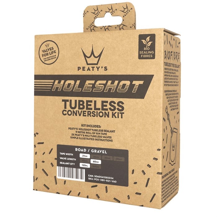 Peaty's - Holeshot Tubeless Conversion Kit - 21mm (Road/Gravel)