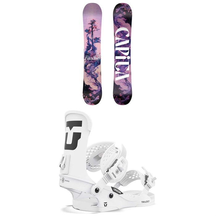 CAPiTA - Paradise Snowboard + Union Trilogy Classic Snowboard Bindings - Women's 2025