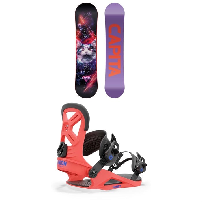 CAPiTA - Jess Kimura Mini Snowboard + Union Cadet Snowboard Bindings - Kids' 2025