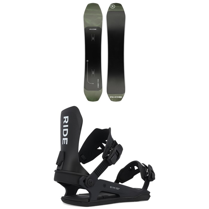 Ride - Deep Fake Snowboard + C-8 Snowboard Bindings 2025