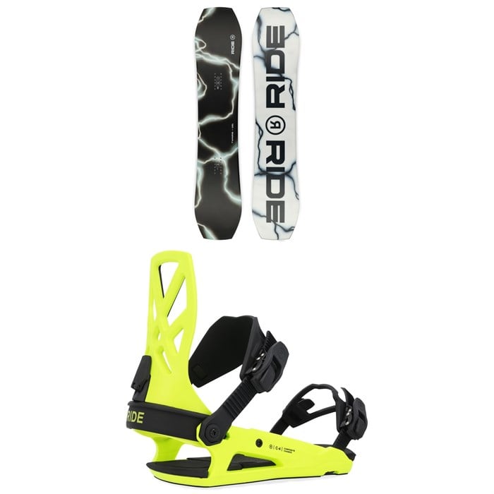 Ride - Twinpig Snowboard + C-4 Snowboard Bindings 2025