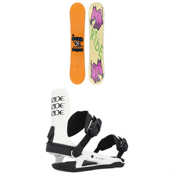 Ride - Kink Snowboard + C-6 Snowboard Bindings 2025