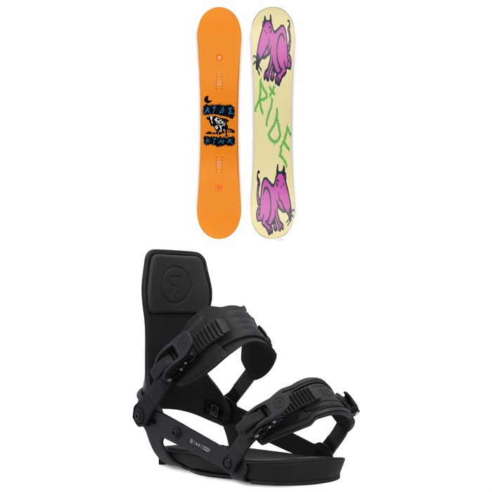 Ride - Kink Snowboard + A-6 Snowboard Bindings 2025