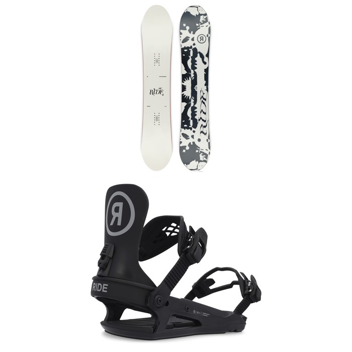 Ride - Compact Snowboard + K-1 Snowboard Bindings - Kids' 2025
