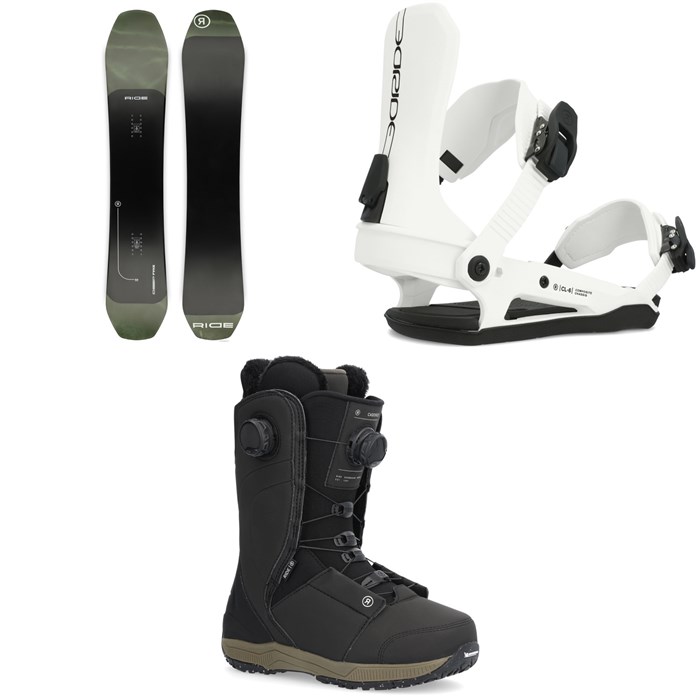 Ride - Deep Fake Snowboard + CL-6 Snowboard Bindings + Cadence Snowboard Boots - Women's 2025