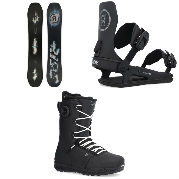 Ride - Algorythm Snowboard + C-6 Snowboard Bindings + Fuse Snowboard Boots 2025