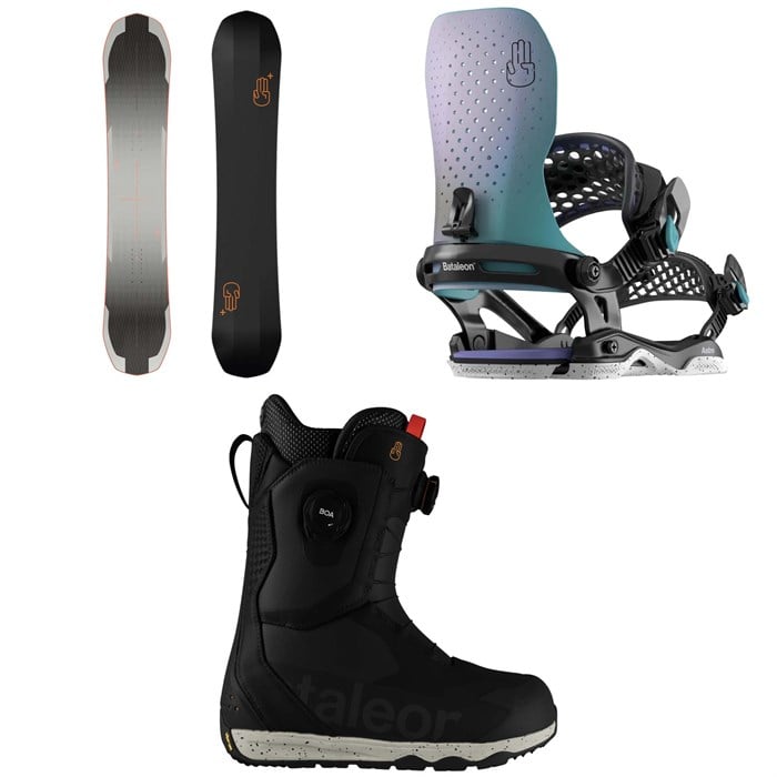 Bataleon - Goliath+ Snowboard + Astro Asymwrap Snowboard Bindings + Acid BOA Snowboard Boots 2025