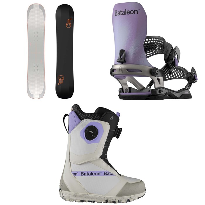 Bataleon - Push Up+ Snowboard + Etna Snowboard Bindings + Mosh BOA Snowboard Boots - Women's 2025