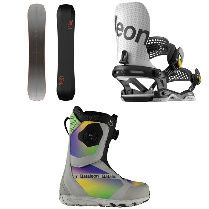 Bataleon - Disaster+ Snowboard + Blaster Asymwrap Snowboard Bindings + Salsa BOA Snowboard Boots 2025