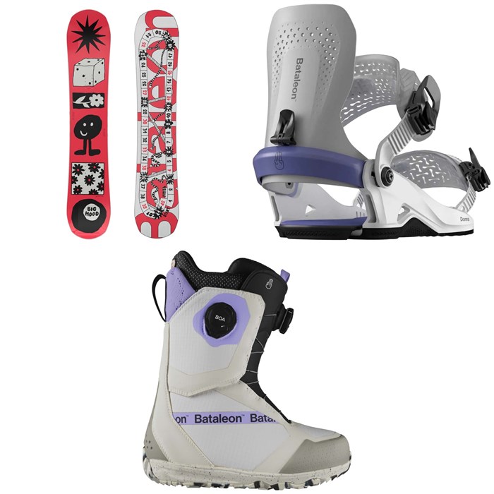 Bataleon - Moodboard Snowboard + Donna Heelwrap Snowboard Bindings + Mosh BOA Snowboard Boots - Women's 2025