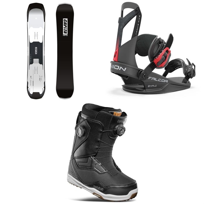 CAPiTA - Mega Death Snowboard + Union Falcor Snowboard Bindings + thirtytwo TM-2 Double Boa Snowboard Boots 2025