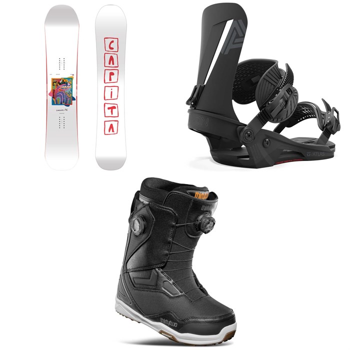 CAPiTA - Aeronaut Snowboard + Union Atlas Snowboard Bindings + thirtytwo TM-2 Double Boa Snowboard Boots 2025