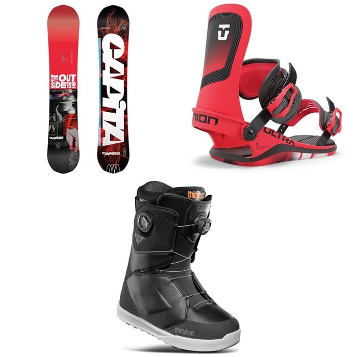 CAPiTA - The Outsiders Snowboard + Union Ultra Snowboard Bindings + thirtytwo Lashed Double Boa Snowboard Boots 2025