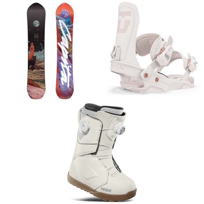 CAPiTA - The Equalizer Snowboard + Union Trilogy Snowboard Bindings + thirtytwo Lashed Double Boa Snowboard Boots - Women's 2025