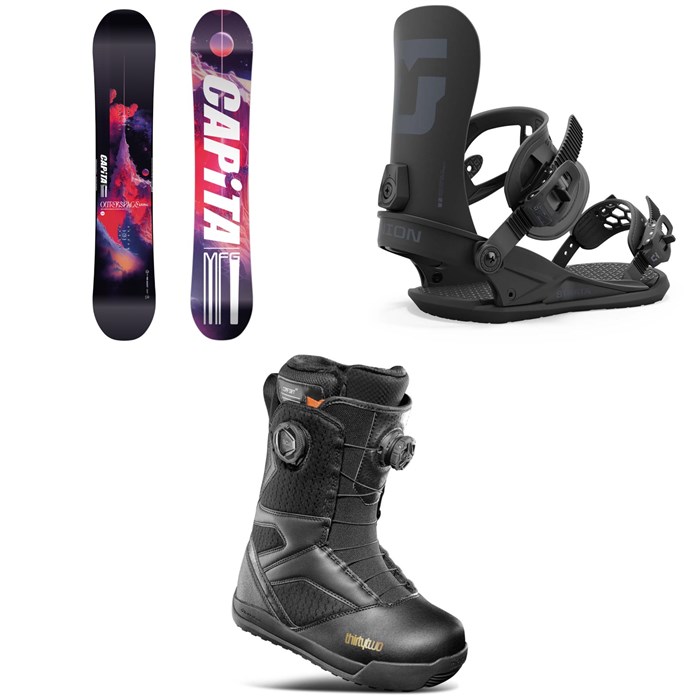 CAPiTA - Outerspace Living Snowboard + Union Strata Snowboard Bindings + thirtytwo STW Double Boa Snowboard Boots - Women's 2025