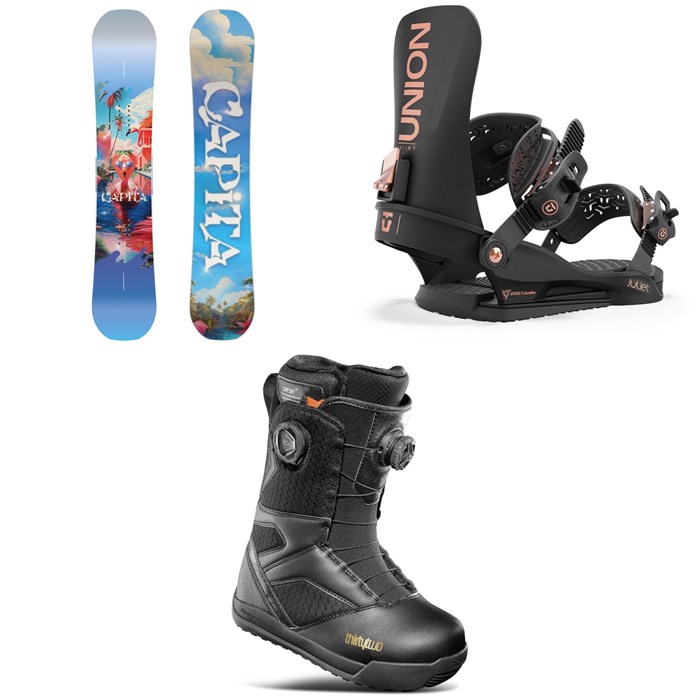 CAPiTA - Space Metal Fantasy Snowboard + Union Juliet Snowboard Bindings + thirtytwo STW Double Boa Snowboard Boots - Women's 2025