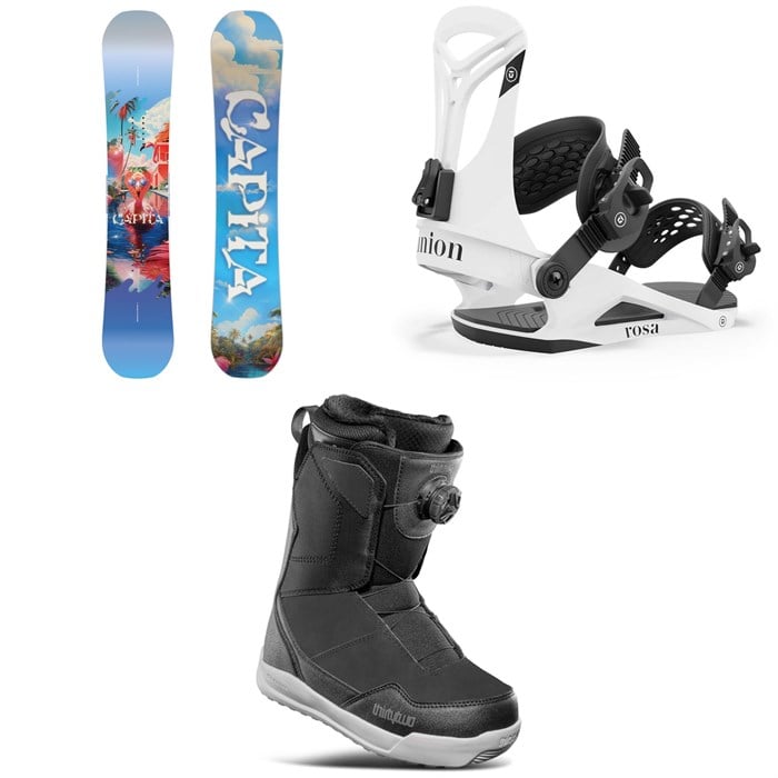 CAPiTA - Space Metal Fantasy Snowboard + Union Rosa Snowboard Bindings + thirtytwo Shifty Boa Snowboard Boots - Women's 2025