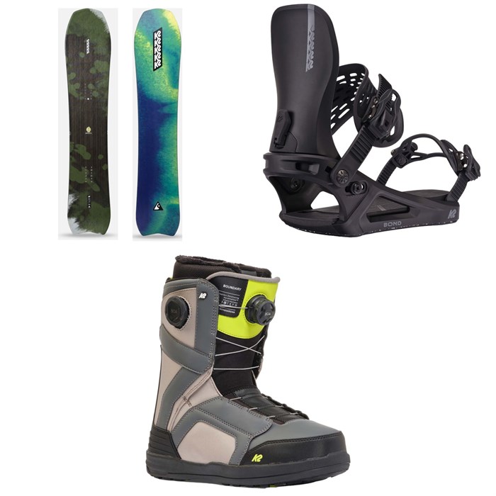 K2 - Excavator Snowboard + Bond Snowboard Bindings + K2 Boundary Snowboard Boots 2025