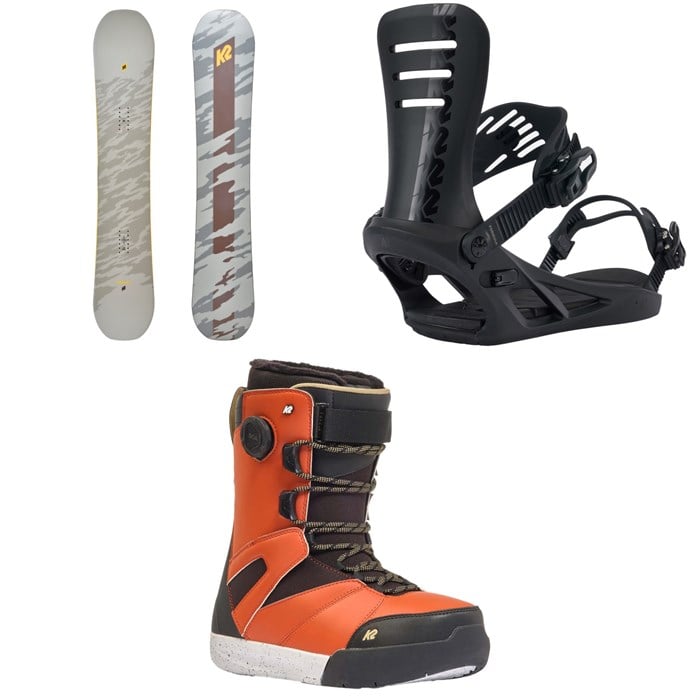 K2 - Gateway Pop Snowboard + Formula Snowboard Bindings  + Overdraft Snowboard Boots 2025