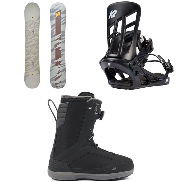 K2 - Gateway Pop Snowboard + Indy Snowboard Bindings + Raider Snowboard Boots 2025