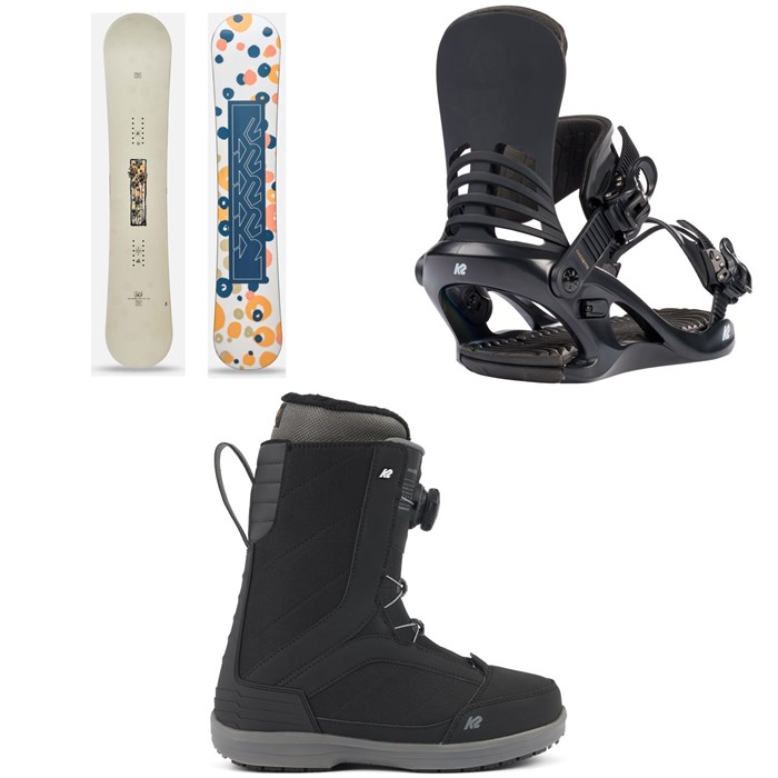 K2 - First Lite Snowboard + Cassette Snowboard Bindings + Haven Snowboard Boots - Women's 2025