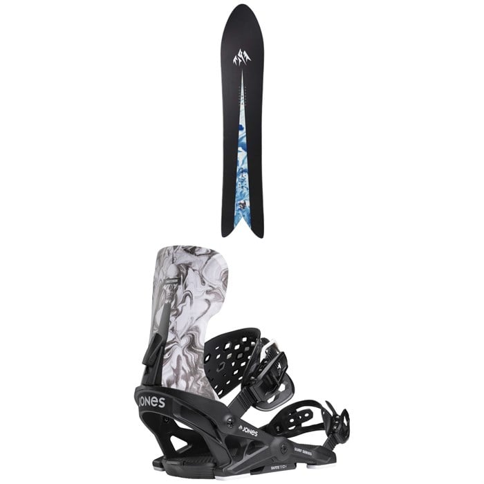 Jones - Storm Wolf Snowboard + Meteorite Surf Series Snowboard Bindings 2025