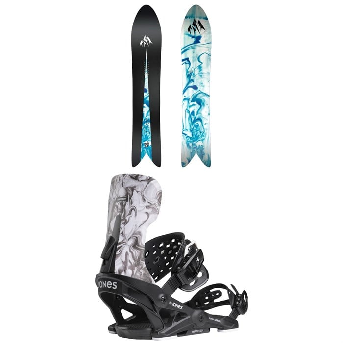 Jones - Storm Wolf Snowboard + Meteorite Surf Series Snowboard Bindings 2025