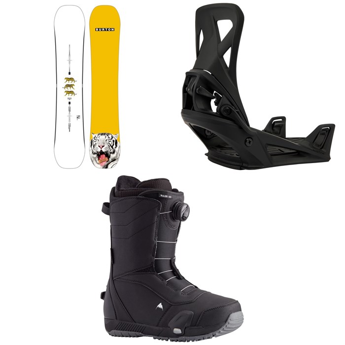 Burton - Process Flying V Snowboard + Step On Snowboard Bindings + Ruler Step On Snowboard Boots 2025