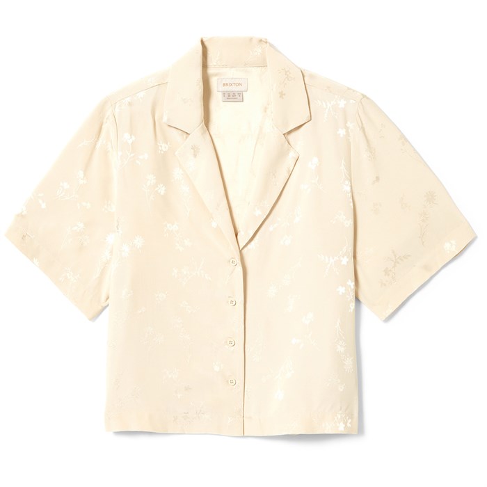 Brixton - Silky Short-Sleeve Jacquard Button Down Shirt - Women's