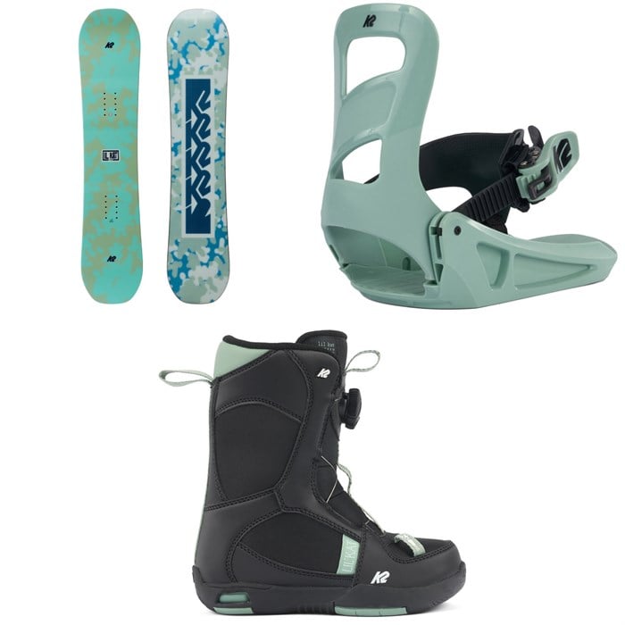 K2 - Lil Kat Snowboard + Lil Kat Snowboard Bindings + Lil Kat Snowboard Boots - Kids' 2025