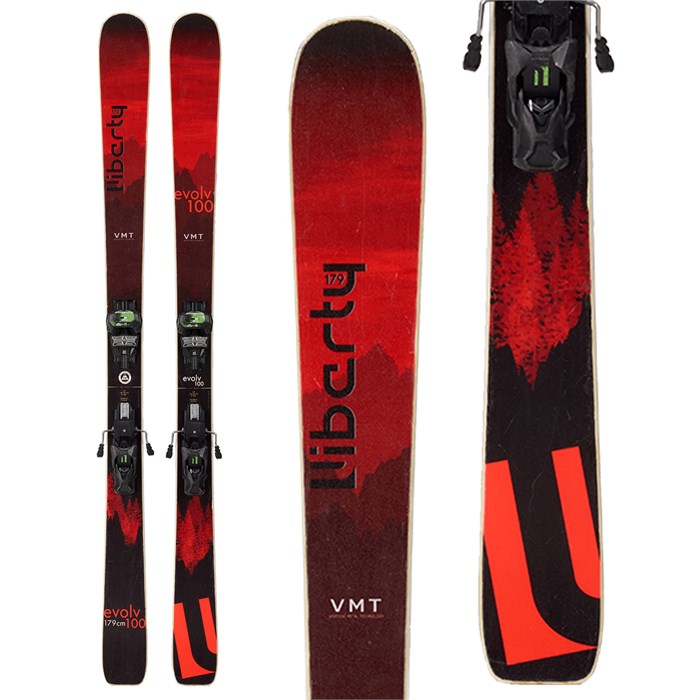 Liberty - Evolv 100 Skis + Tyrolia Attack 13 Demo Bindings 2021 - Used