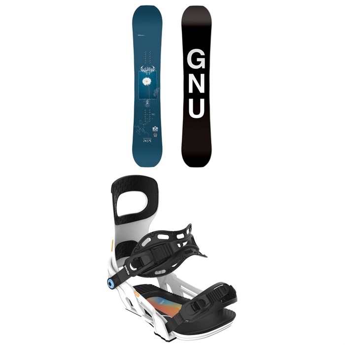 GNU - Gloss-C C3 Snowboard + Bent Metal Beam Snowboard Bindings - Women's 2025