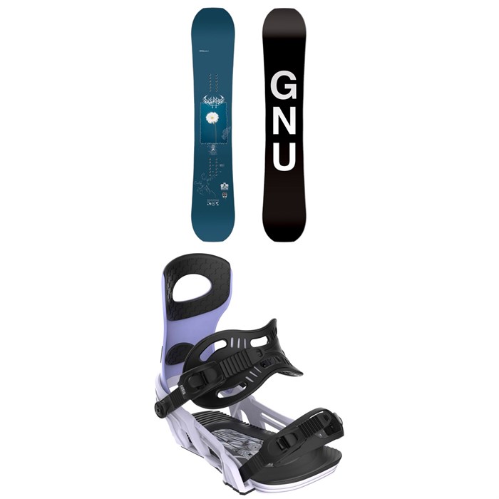 GNU - Gloss-C C3 Snowboard + Bent Metal Metta Snowboard Bindings - Women's 2025