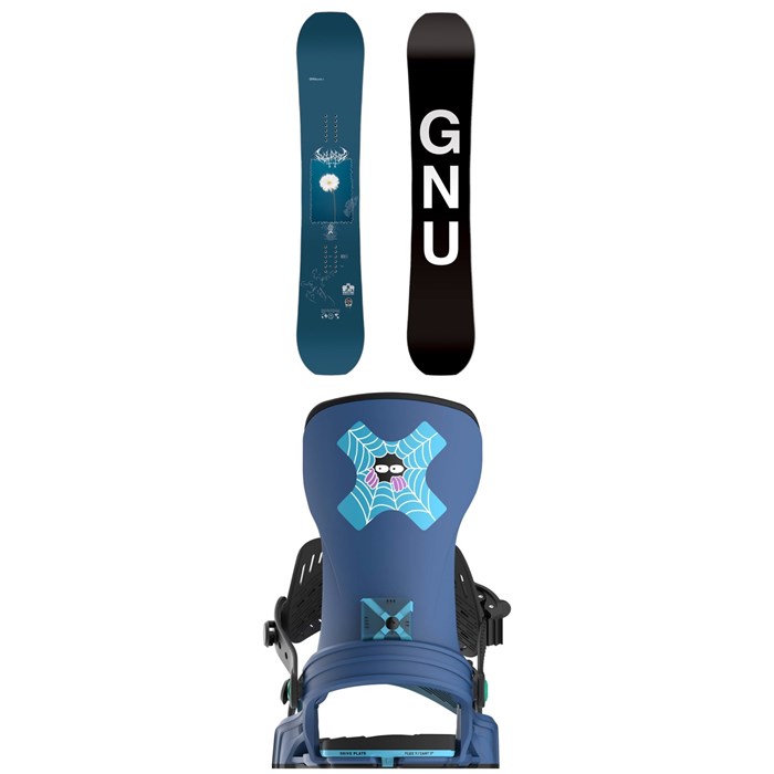GNU - Gloss-C C3 Snowboard + Bent Metal Stylist Snowboard Bindings - Women's 2025