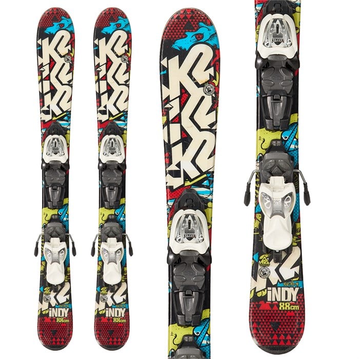 K2 - Indy Skis + Marker M4.5 Bindings - Kids' 2015 - Used