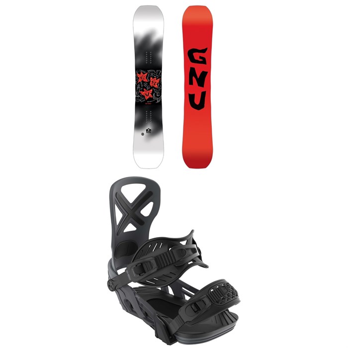 GNU - Money C2E Snowboard + Bent Metal Anvil Snowboard Bindings 2025