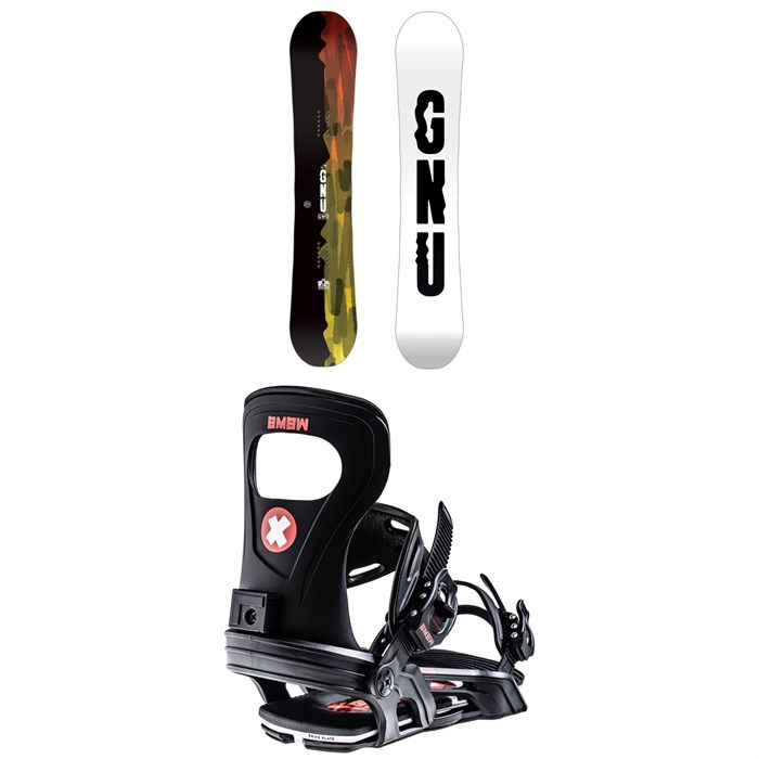 GNU - GWO BTX Snowboard + Bent Metal Joint Snowboard Bindings 2025