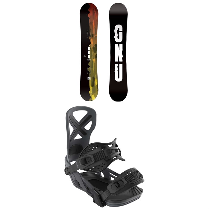 GNU - GWO BTX Snowboard + Bent Metal Anvil Snowboard Bindings 2025